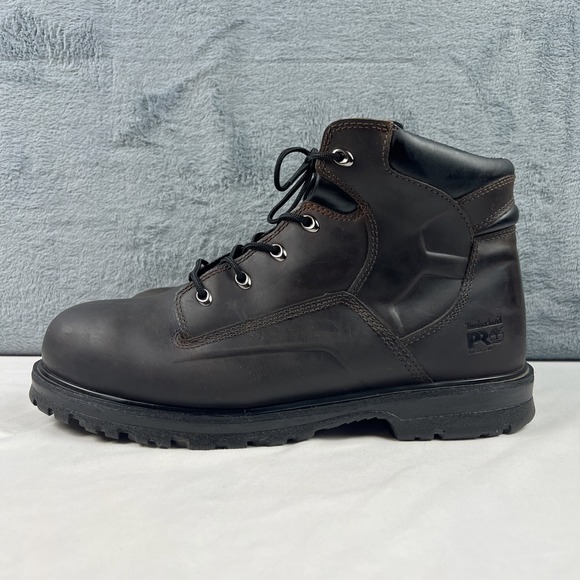 Timberland Pro Men's Size 12M Magnus St Boots Steel Toe Leather Brown‎ EUC! - Picture 1 of 16